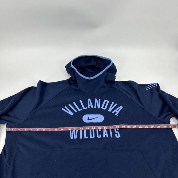 Villanova Wildcats Sweatshirt Men's XXL Blue Nike Long Sleeve Hoodie Fleece - Picture 10 of 11
